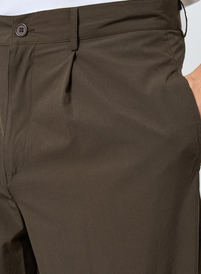 ستايلي بنطلون رجالي بقصة مريحة سادة - Image 3